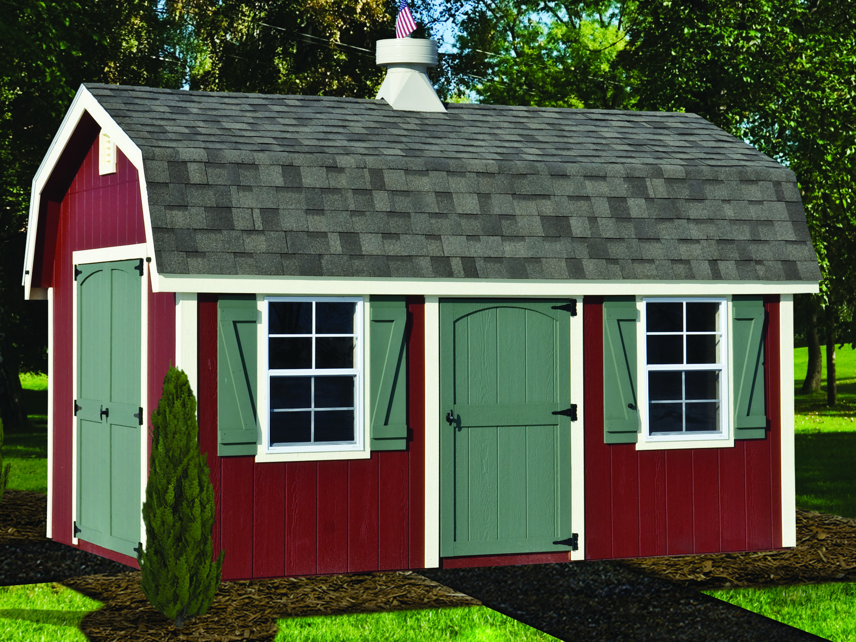 Portable Lofted Shed lofted barn