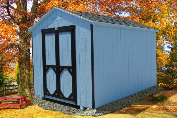 blue cottage fall