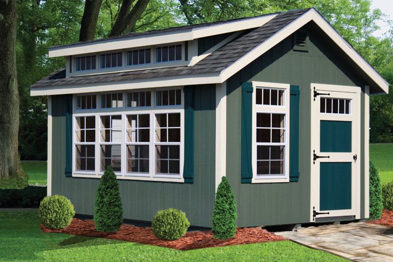 green n green classic dormer croped She Sheds